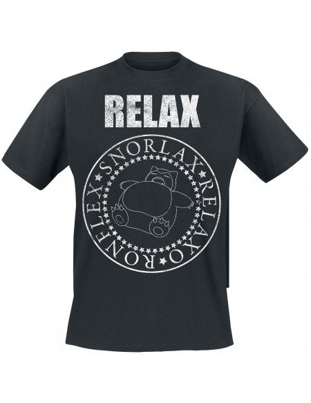 Pokémon Ronflex - Relax T-shirt noir