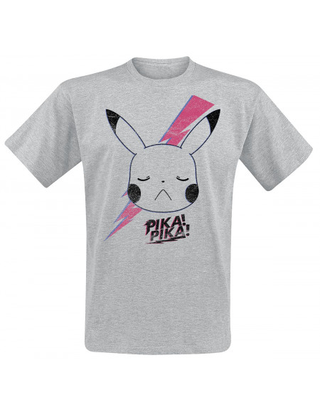 Pokémon Pikachu T-shirt gris chiné
