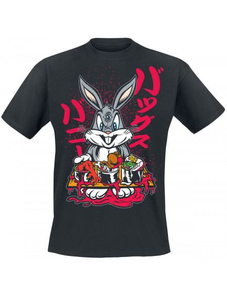 Looney Tunes Bugs Bunny Culte T-shirt noir