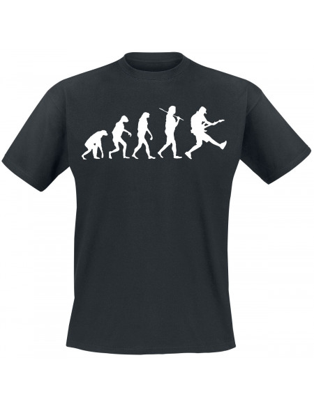Evolution Du Guitariste T-shirt noir