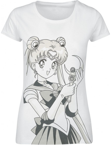 Sailor Moon Bunny & La Baguette Lunaire T-shirt Femme blanc