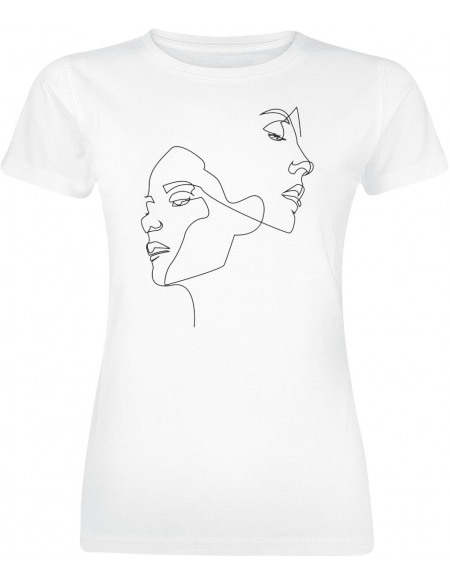 Mister Tee T-Shit One Line T-shirt Femme blanc