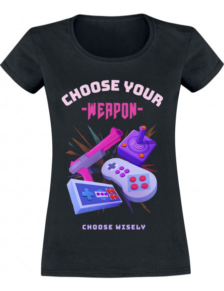 Choose Your Weapon T-shirt Femme noir