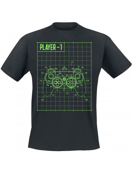 Player 1 Techsheet T-shirt noir