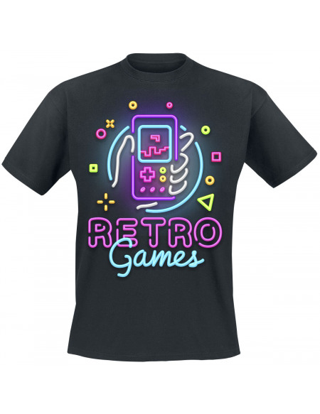 Retro Games T-shirt noir