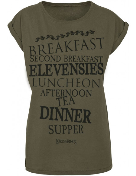 Le Seigneur Des Anneaux Repas De La Comté T-shirt Femme olive