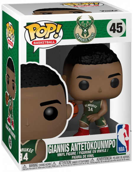 NBA Bucks - Giannis Antetokounmpo - Funko Pop! n°45 Figurine de collection Standard