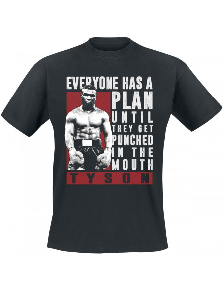Mike Tyson Everyone Has A Plan T-shirt noir