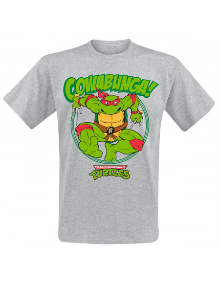 Les Tortues Ninja Cowabunga! T-shirt gris chiné