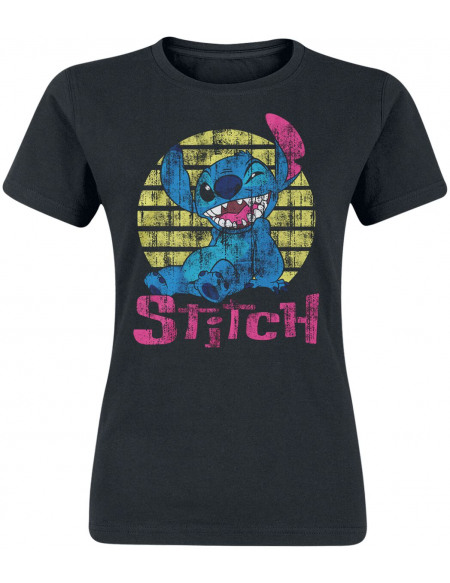 Lilo & Stitch Vintage Stitch T-shirt Femme noir