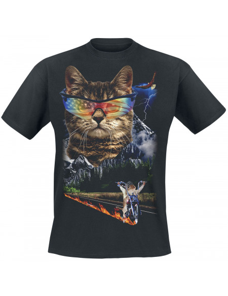 Goodie Two Sleeves Meow For Freedom T-shirt noir