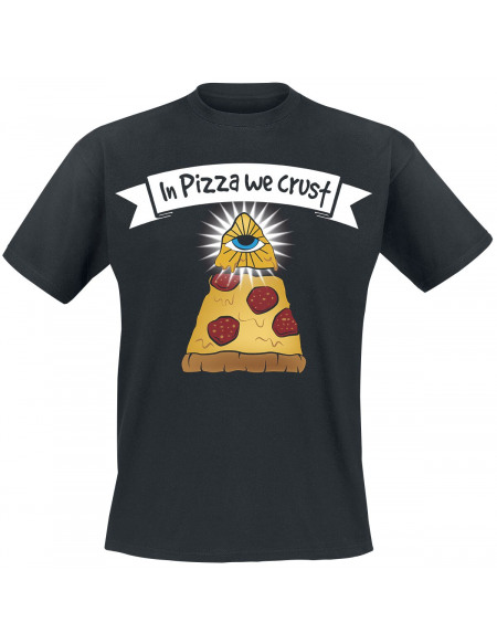 In Pizza We Crust T-shirt noir