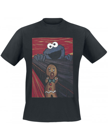 Sesame Street The Cookie Monster - Le Cri T-shirt noir