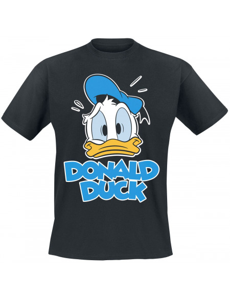 Donald Duck Tête T-shirt noir