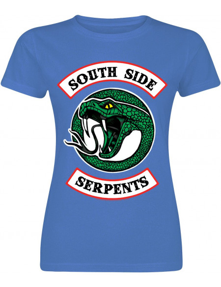 Riverdale South Side Serpents T-shirt Femme bleu roi