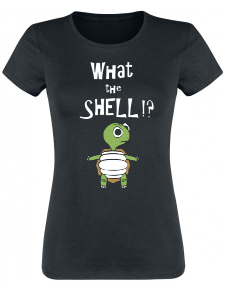 What The Shell!? T-shirt Femme noir