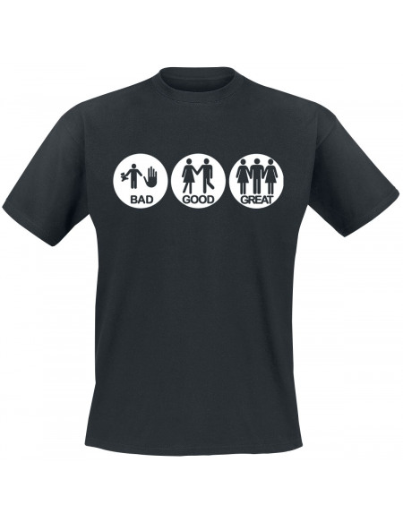 Bad Good Great T-shirt noir