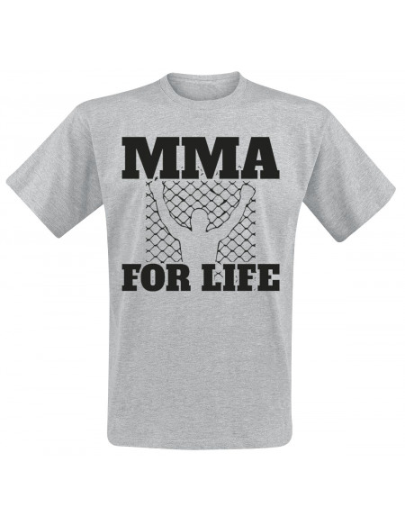 MMA For Life T-shirt gris chiné
