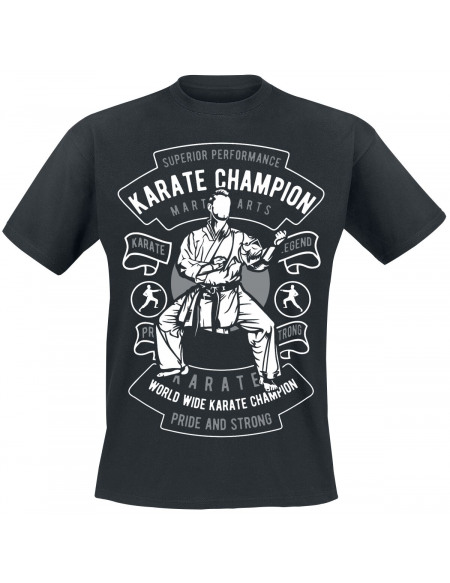 Karate Champion T-shirt noir