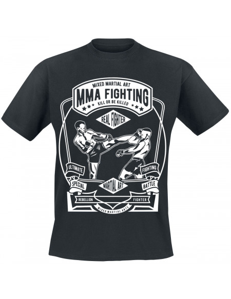 MMA Fighting T-shirt noir