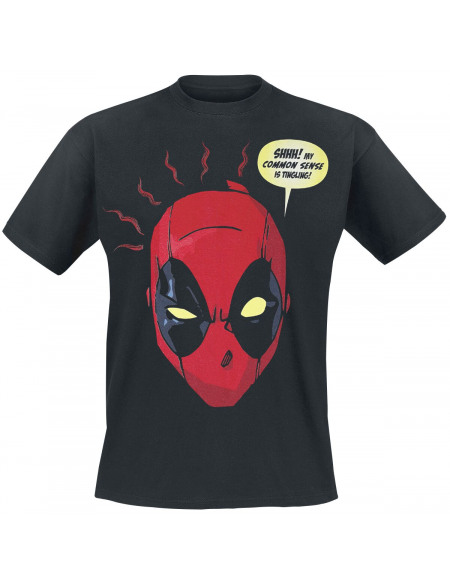 Deadpool Common Sense T-shirt noir