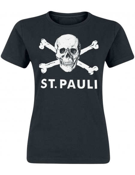 FC St. Pauli FC St. Pauli - Crâne T-shirt Femme noir