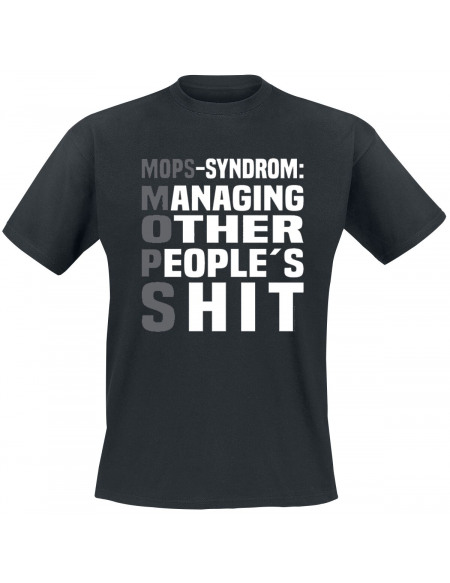 Mops-Syndrom T-shirt noir