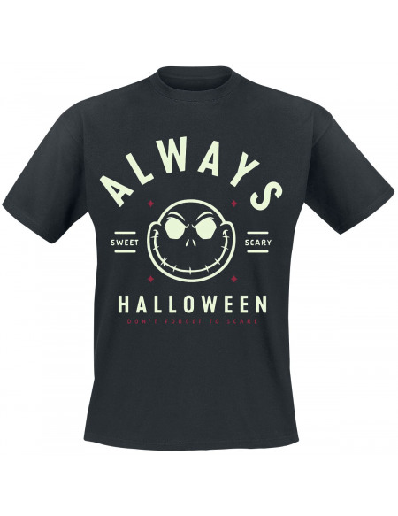 L'Étrange Noël De Monsieur Jack Always Halloween T-shirt noir