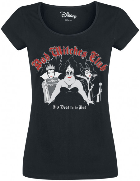 Disney Villains Bad Witches Club T-shirt Femme noir