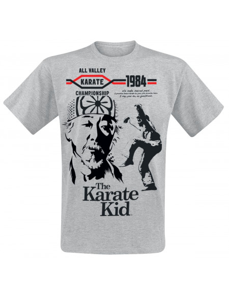 Karate Kid All Valley Karate Championship T-shirt gris chiné