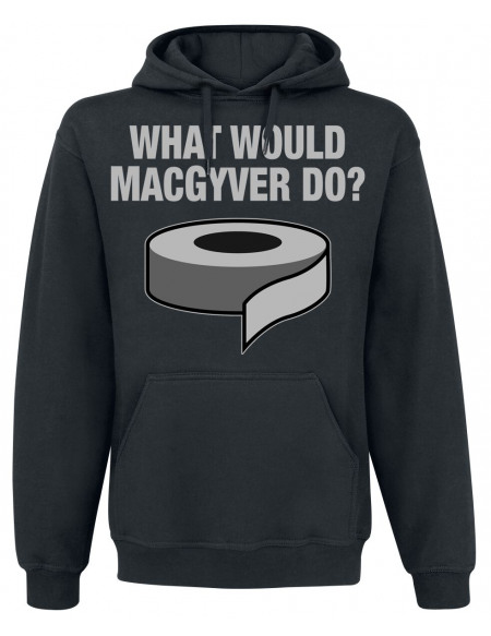 MacGyver What Would MacGyver Do? Sweat à capuche noir