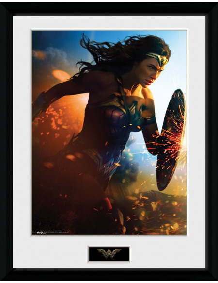 Wonder Woman Run Photo encadrée Standard