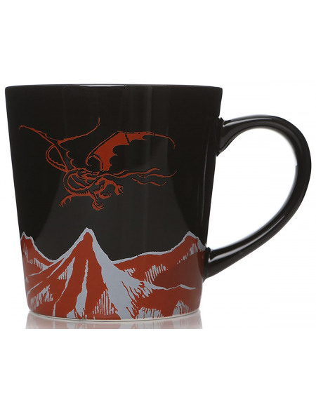 Le Hobbit Smaug Mug noir/rouge/blanc